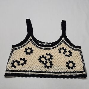 Papaya Crochet Boho Floral Crop Top